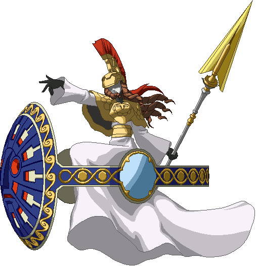 Pallas Athena Sprite - Shin Megami Tensei Pallas Athena (506x527), Png Download