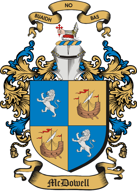 Mcdowell Family Coat Of Arms - Mcdowell Family Crest Ireland (566x800), Png Download