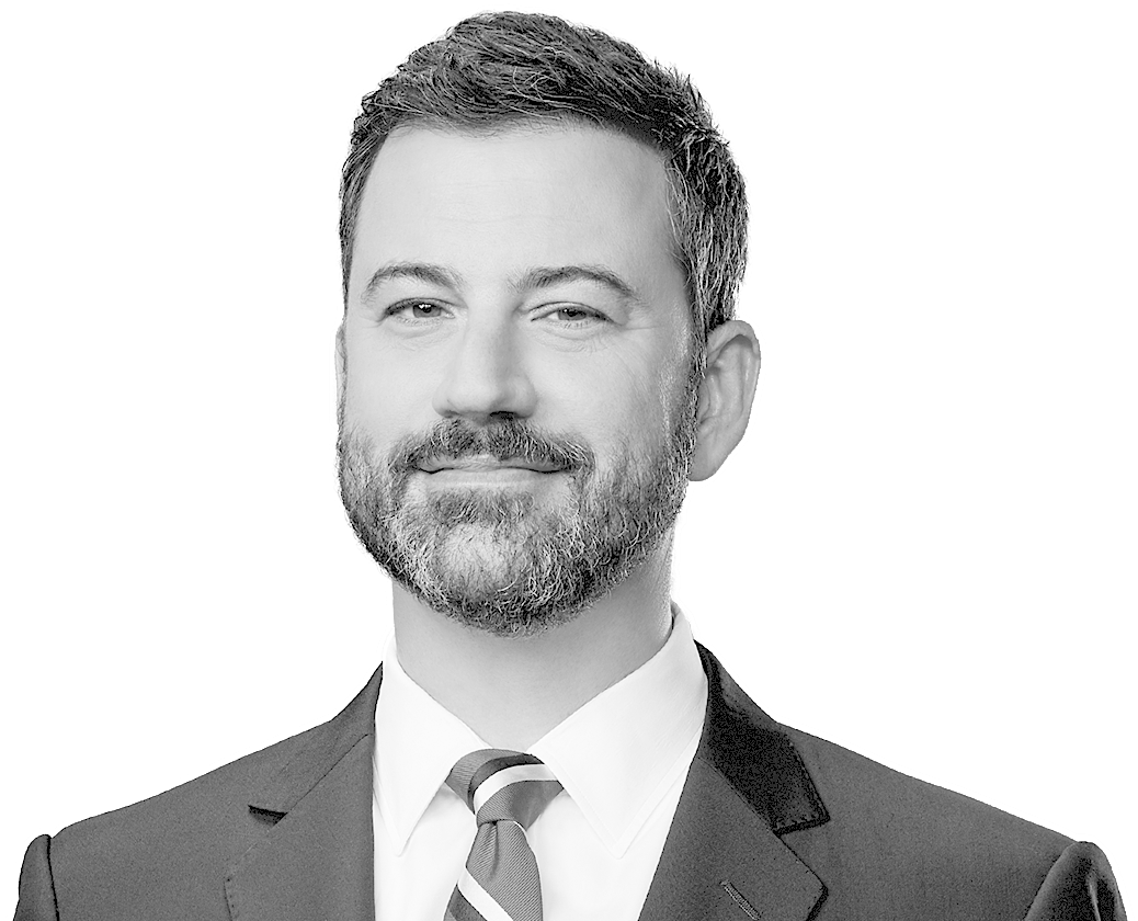 Jimmy Kimmel Black And White (1093x873), Png Download