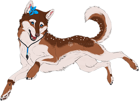 Amaterasu And Oki - Illustration (450x327), Png Download