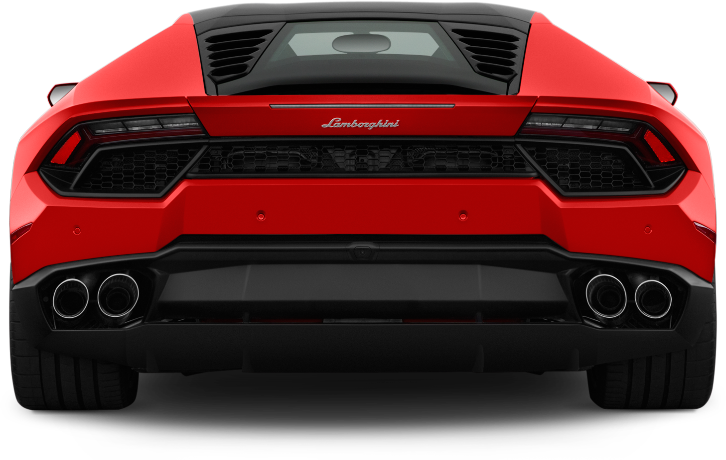 13 - - Back View Lamborghini Drawing (2048x1360), Png Download