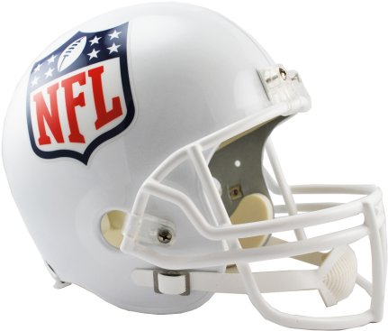 Helmet With Nfl Logo (474x400), Png Download