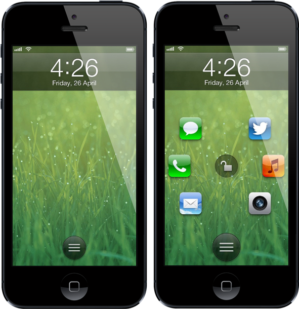 Atom Just Simply Replace The Original Lockscreen Of - Apple Ipad Family (590x622), Png Download
