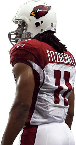 Larry Fitzgerald Loves The Patriots - Larry Fitzgerald Cardinals 2005 (324x537), Png Download
