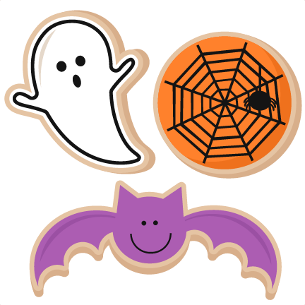 Halloween Cookies Svg Scrapbook Cut File Cute Clipart - Clip Art Halloween Cookies (432x432), Png Download