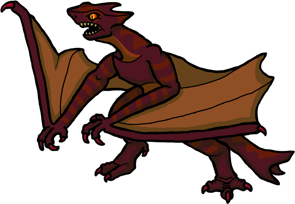 In The Showa Gamera Movies , Gyaos Was Essentially - Gamera Vs. Gyaos (1000x700), Png Download