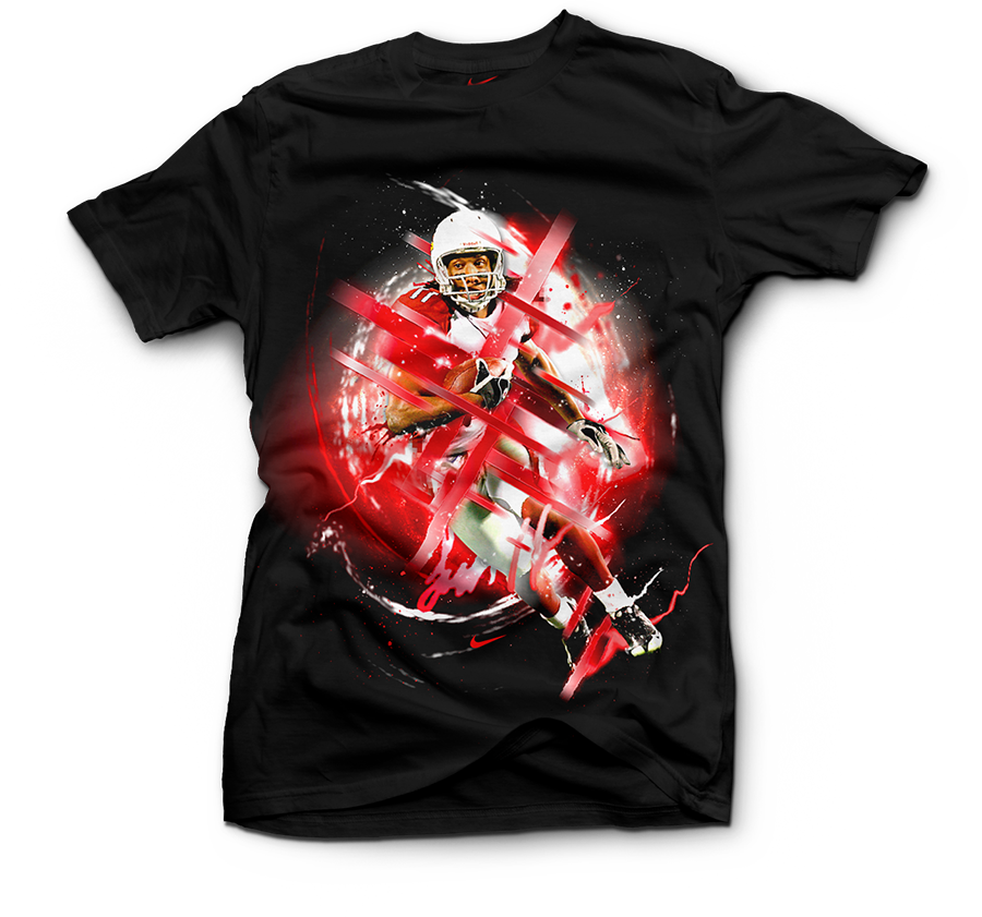Nike Football Larry Fitzgerald T-shirt - Shirt (900x841), Png Download