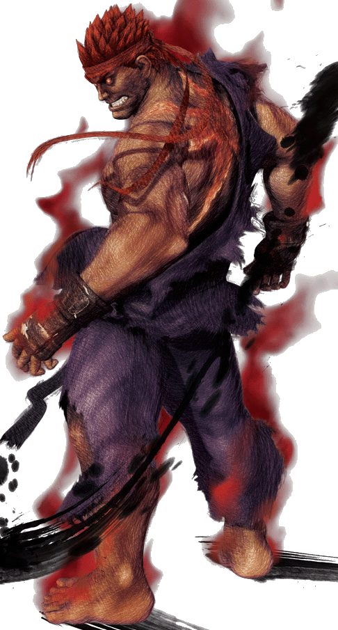 Ssf4ae Evil Ryu - Street Fighter 4 Personnages (486x905), Png Download