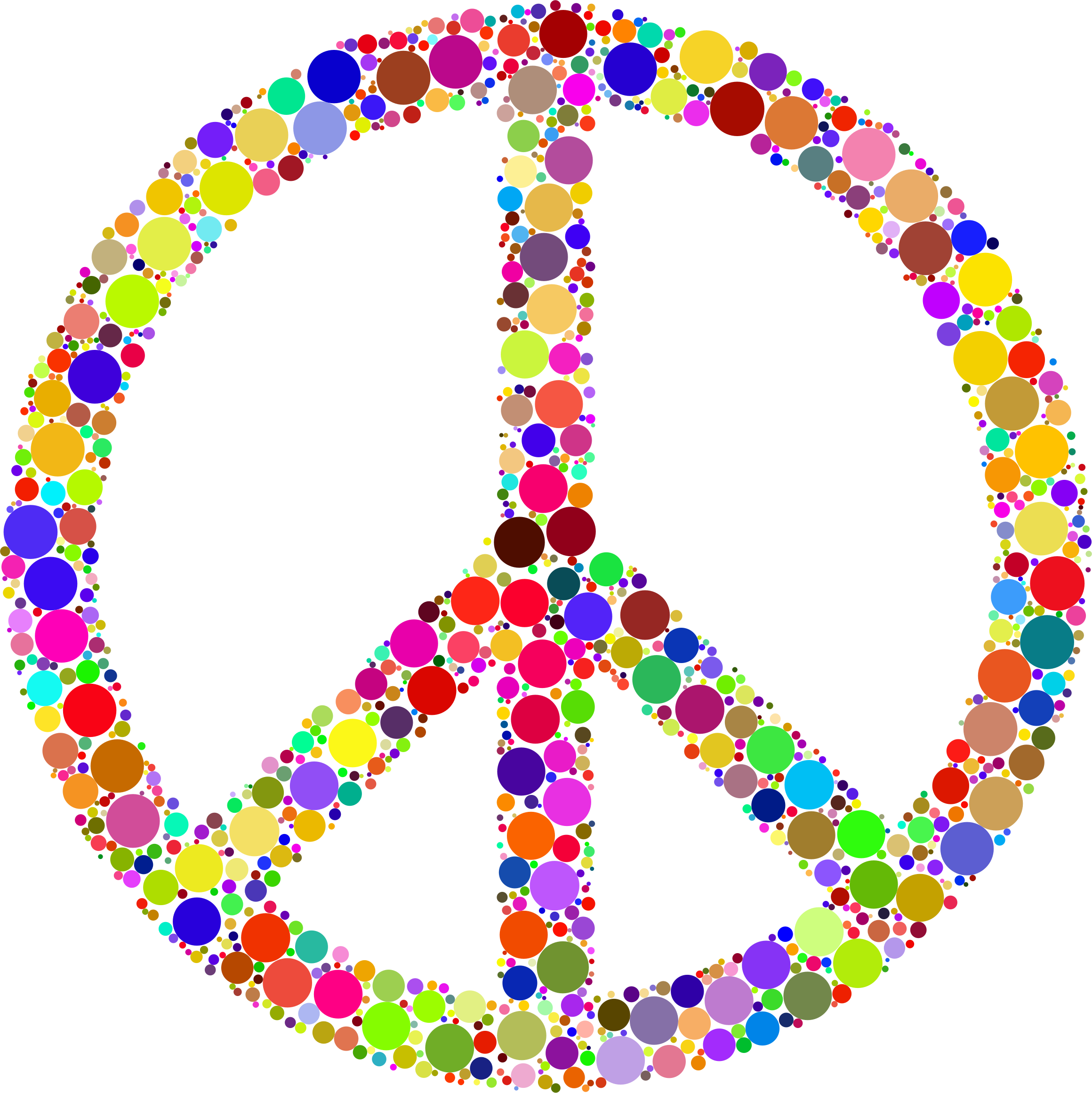 This Free Icons Png Design Of Colorful Circles Peace (2320x2321), Png Download