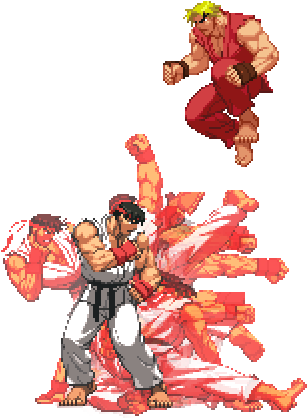 The Laws Of Gravity Dictate That Ken Will Fall Within - Difference Between Ken And Ryu (600x600), Png Download