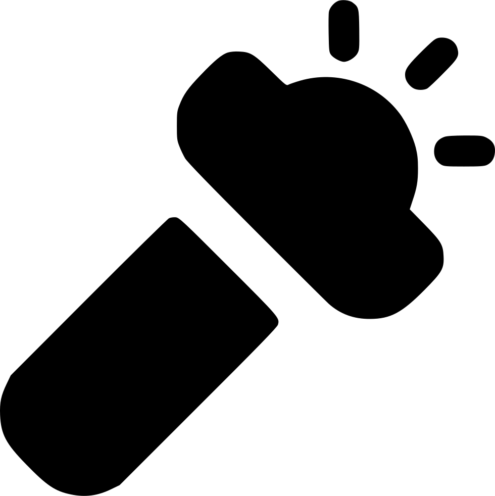 Flashlight Light Comments - Icone Chave De Boca (980x982), Png Download