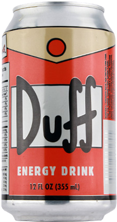 Simpsons Duff Energy Drink 12 Oz Can - Duff Energy Drink Uk (500x500), Png Download