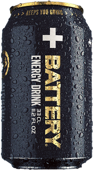 Battery Energy Drink Original Product Image Can - Battery Energy Drink (400x600), Png Download