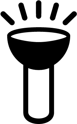 Flashlight Free Vectors, Logos, Icons And Photos Downloads - Flashlight Silhouette Png (400x400), Png Download