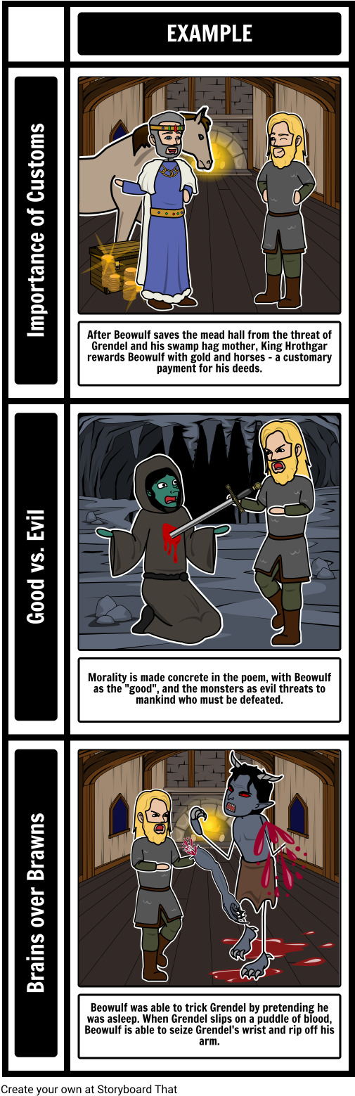 Themes Beowulf - Motif (526x1578), Png Download