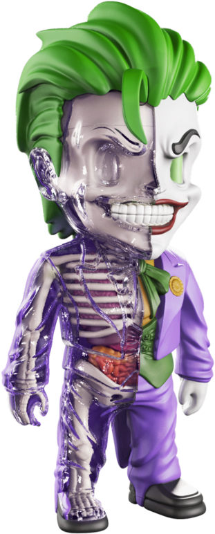 Mouseover To Rotate - Mighty Jaxx Xxray 4d Joker (800x800), Png Download
