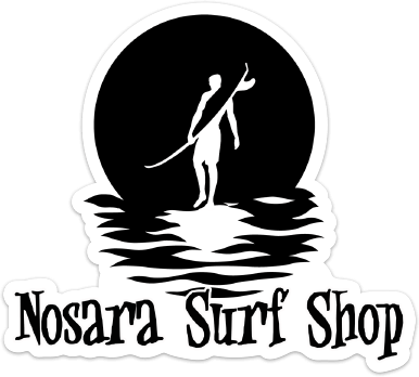 Nosara Sticker Black And White - Surfer, Dude - Stainless Steel Travel Mug (386x348), Png Download