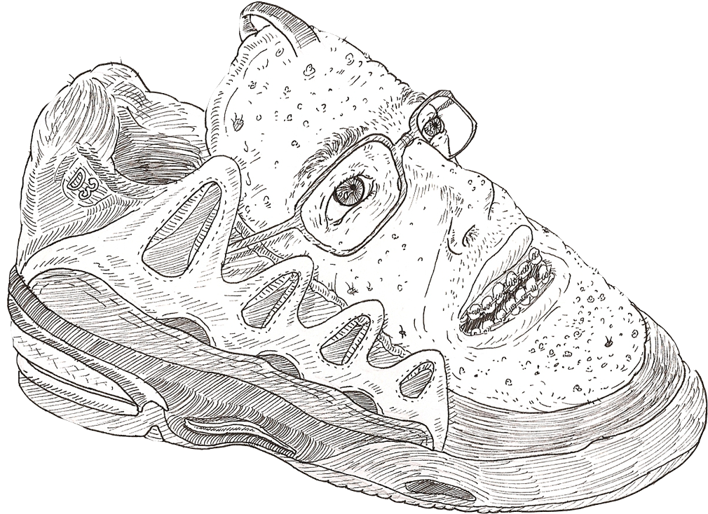 D3acne - Skate Shoe (1080x775), Png Download