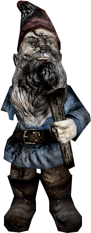 Fo4fh Garden Gnome Destroyed - Garden Gnome (490x959), Png Download