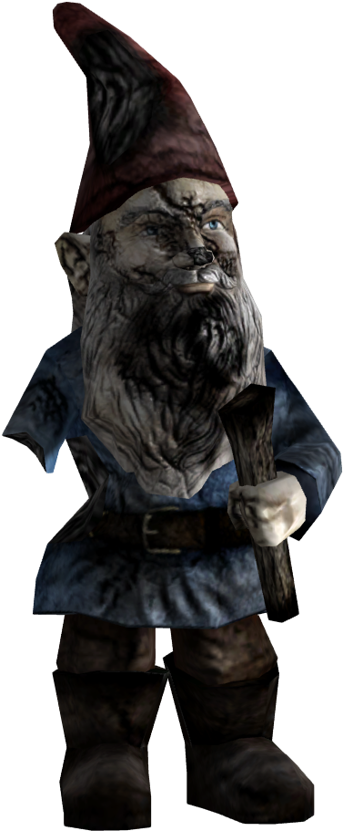 Damaged Garden Gnome - Garden Gnome (450x1000), Png Download
