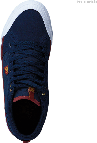 Buy Dc Shoes Dc Evan Smith Hi M Shoe Navy/gold Blue - Suede (600x600), Png Download