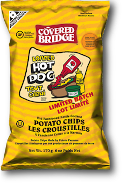 Previous - Covered Bridge Sea Salt & Vinegar Potato Chips (418x600), Png Download