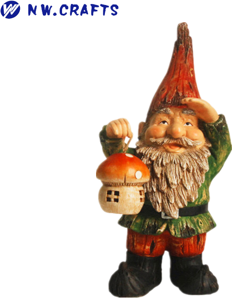 Garden Gnome Statue Suitable As Gifts For Decorative - Northlight Seasonal 18" Forest Gnome Holding A Mushroom (700x700), Png Download