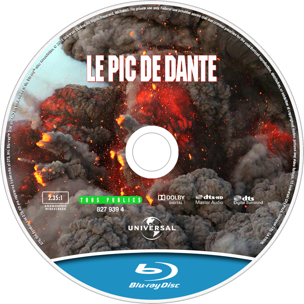 Dante's Peak Bluray Disc Image - Disk Image (1000x1000), Png Download