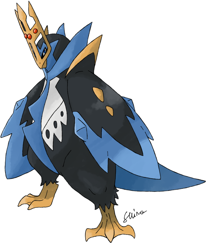 Empoleon - Sinnoh Starters Mega Evolution (800x936), Png Download
