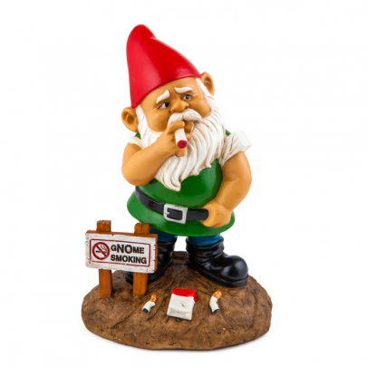 The Gnome Smoking Garden Gnome - Garden Gnome Smoking Joint (404x544), Png Download