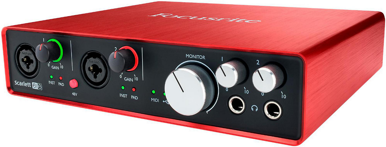 Focusrite Scarlett 6i6 Usb Audio Interface - Focusrite Scarlett 6i6 2gen (1280x676), Png Download