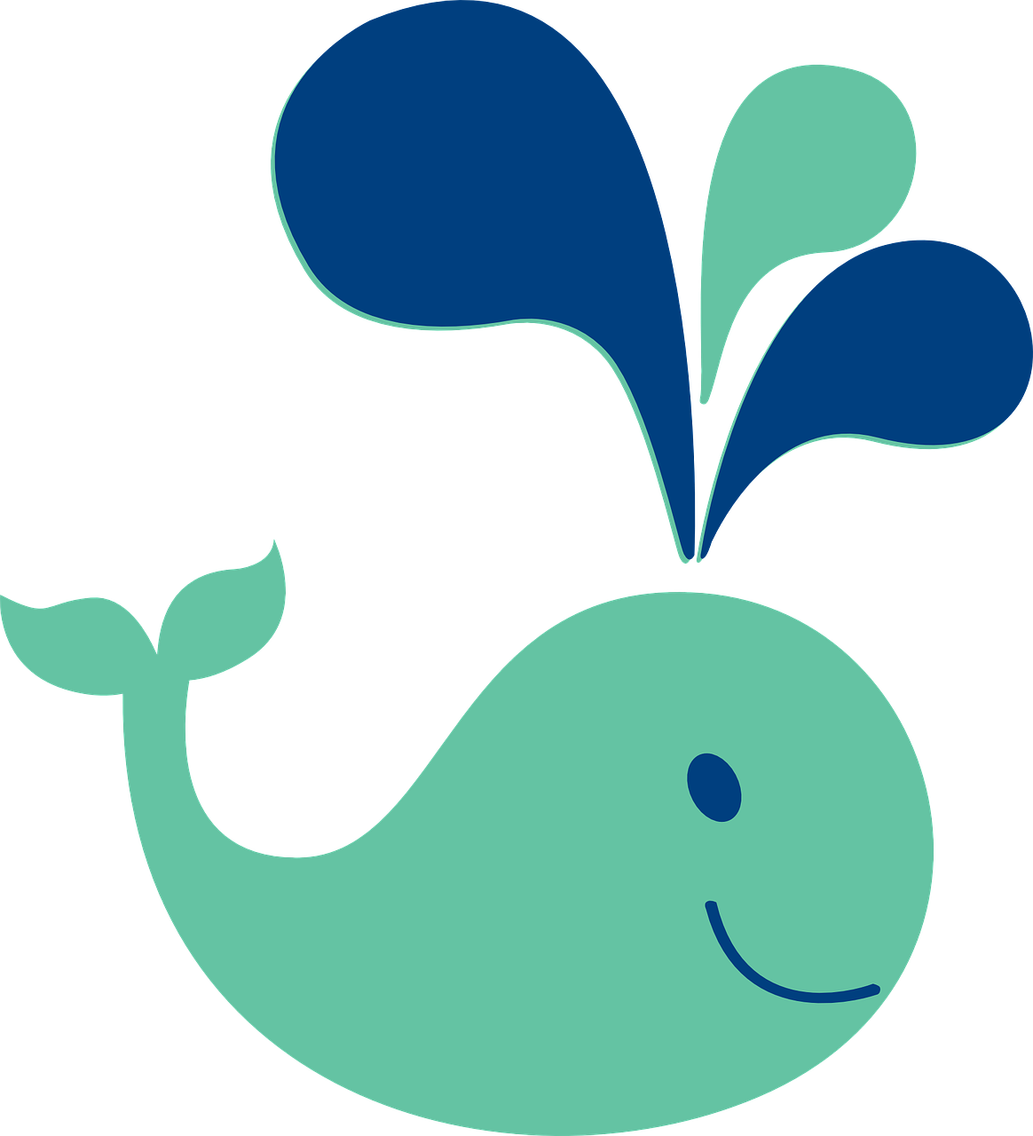 Whale - Cute Clipart Png (546x598), Png Download