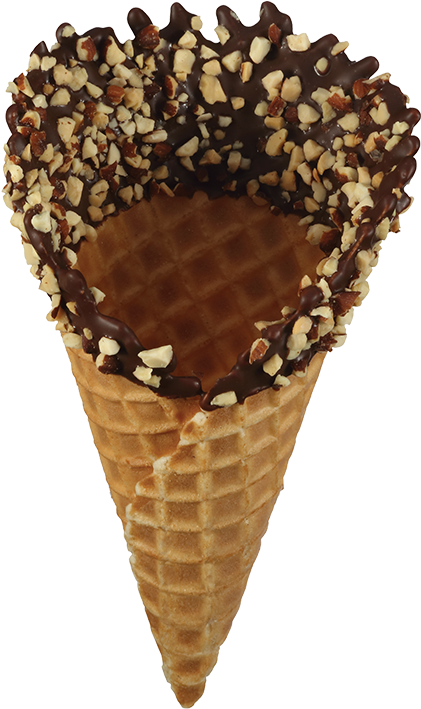 Chocolate Waffle Cone - Chocolate (800x800), Png Download