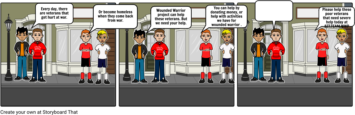 Wounded Warrior Project - Cartoon (1164x385), Png Download