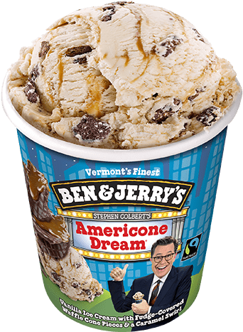 Americone Dream® Pint - Ben And Jerrys American Dream (374x479), Png Download