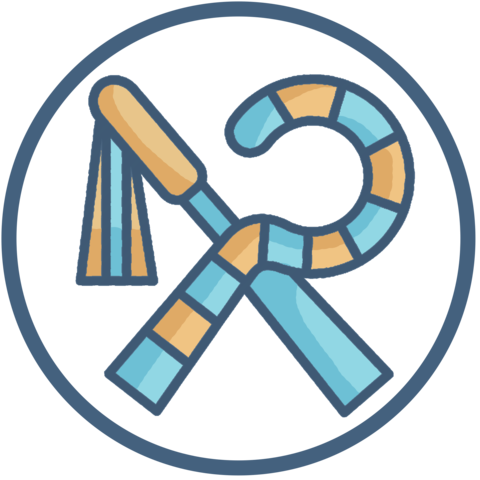The Crook And The Flail - Crook And Flail (480x480), Png Download