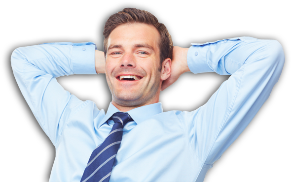 Inbound/outbound Call Centers Services - Man Relaxing Png (944x467), Png Download