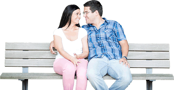 Bench - People On A Bench Png (602x312), Png Download