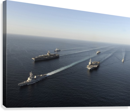Fleet Of Navy Ships Transit The Arabian Sea - Shuttle Tanker (429x367), Png Download