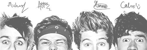 5 Seconds Of Summer Twitter Backgrounds (500x250), Png Download