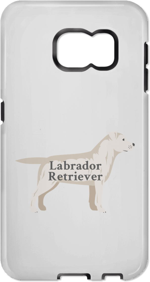 Labrador Retriever Illustration With Name Within Samsung - Iphone (1155x1155), Png Download