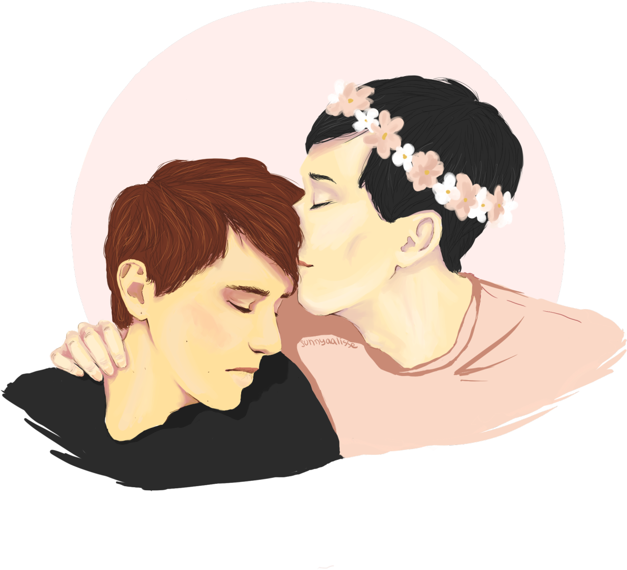 Crown Transparent Transparent Crown Tumblr - Dan And Phil Fanart Transparent (500x536), Png Download