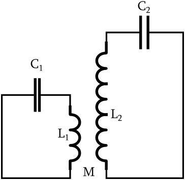 Two Inductively Coupled Lc Circuits Describes An Ideal, - Tesla Coil Lc Circuit (364x355), Png Download