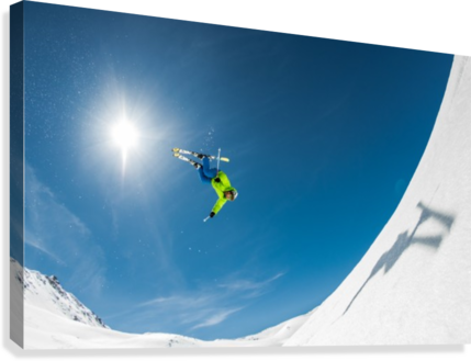 Backcountry Backflip Canvas Print - Eric Verbiest 'backcountry Backflip' Canvas Art (16x24) (429x329), Png Download