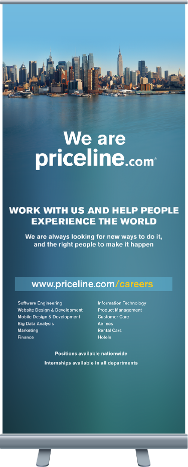 Career Event Rollup Display - Billigerluxus Photo Wallpaper Mural New York Hudson (375x930), Png Download