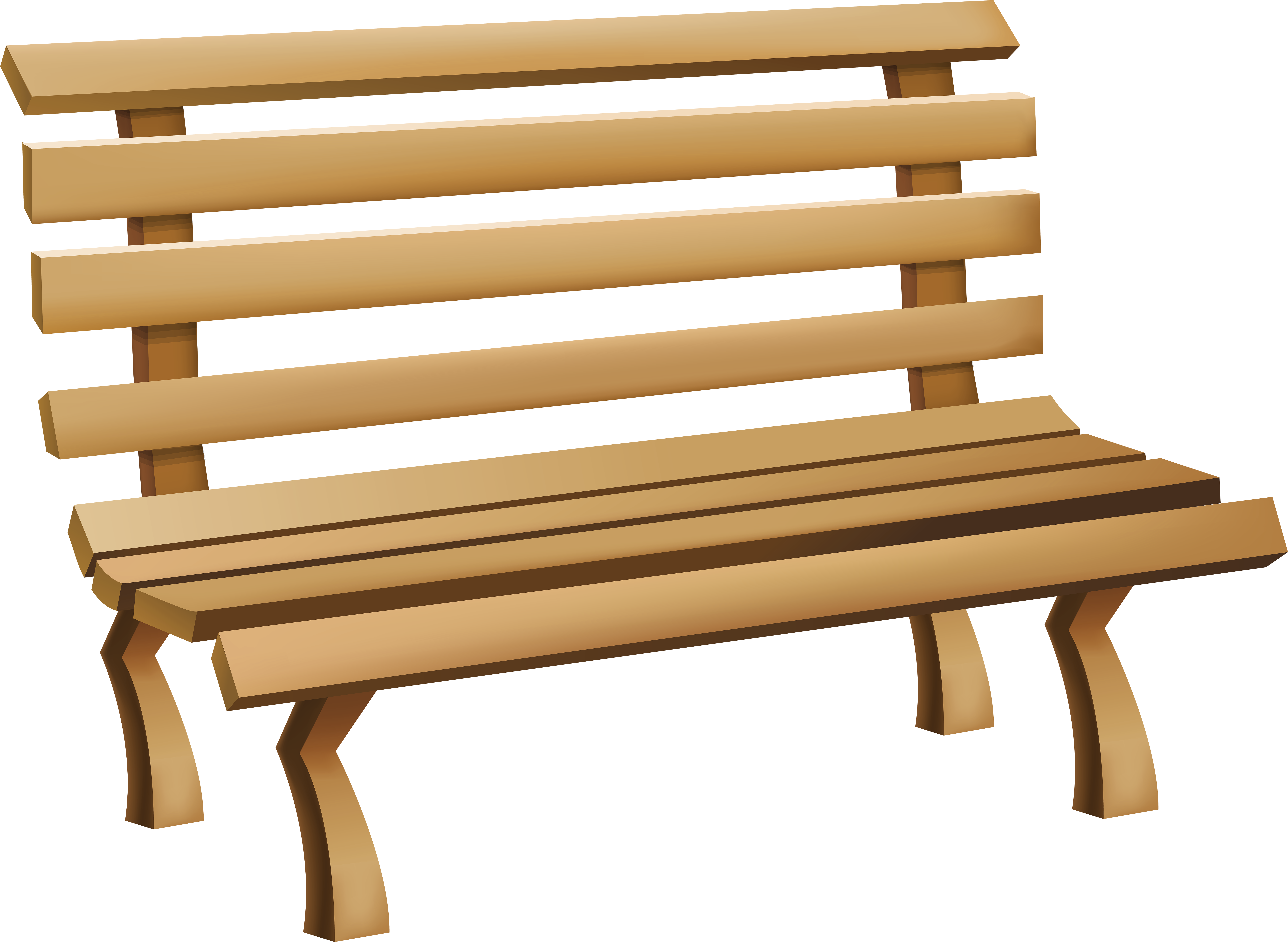 Bench Clip Art (8000x5854), Png Download