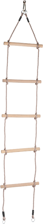 Swing Extensions - Swing King Rope Ladder With 5 Wooden Rungs 2521104 (780x780), Png Download