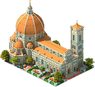 Florence Cathedral - Dome De Florence Png (367x338), Png Download