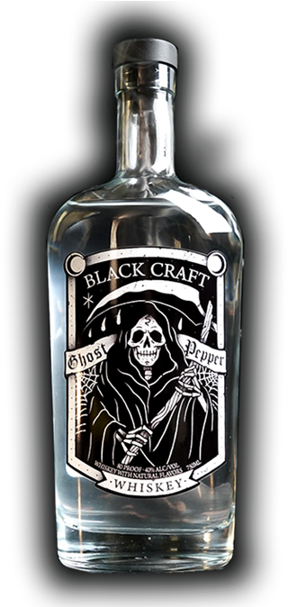 Clear Whiskey With Natural Flavors - Black Craft Whiskey (360x673), Png Download