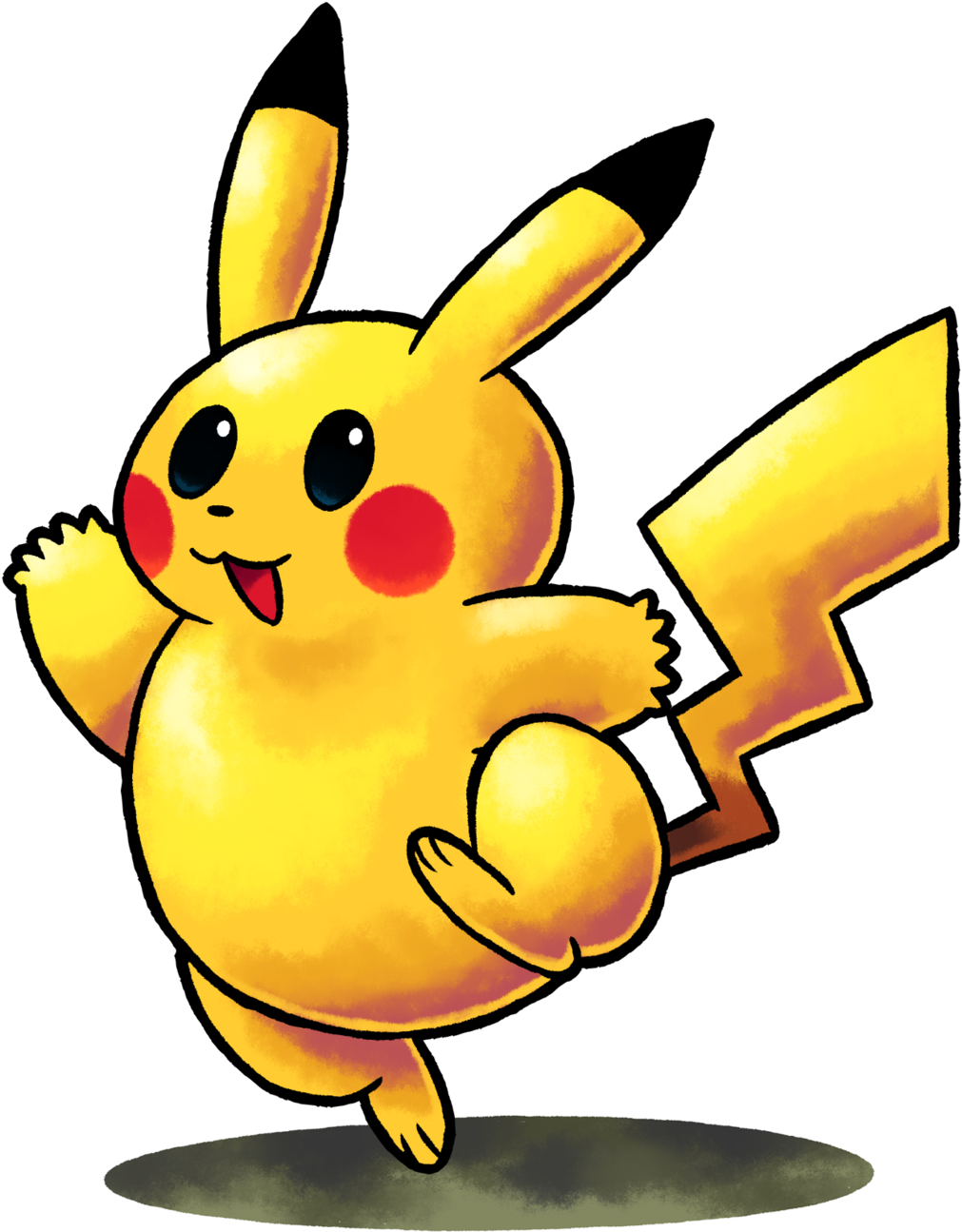 Pikachu Clipart Cute Rainbow - Rpg Ssb4 Mario Luigi (1024x1317), Png Download